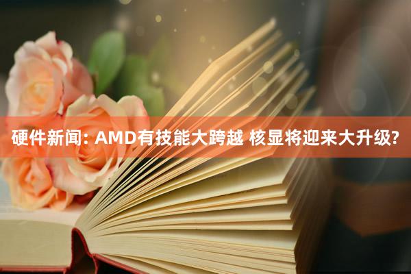 硬件新闻: AMD有技能大跨越 核显将迎来大升级?